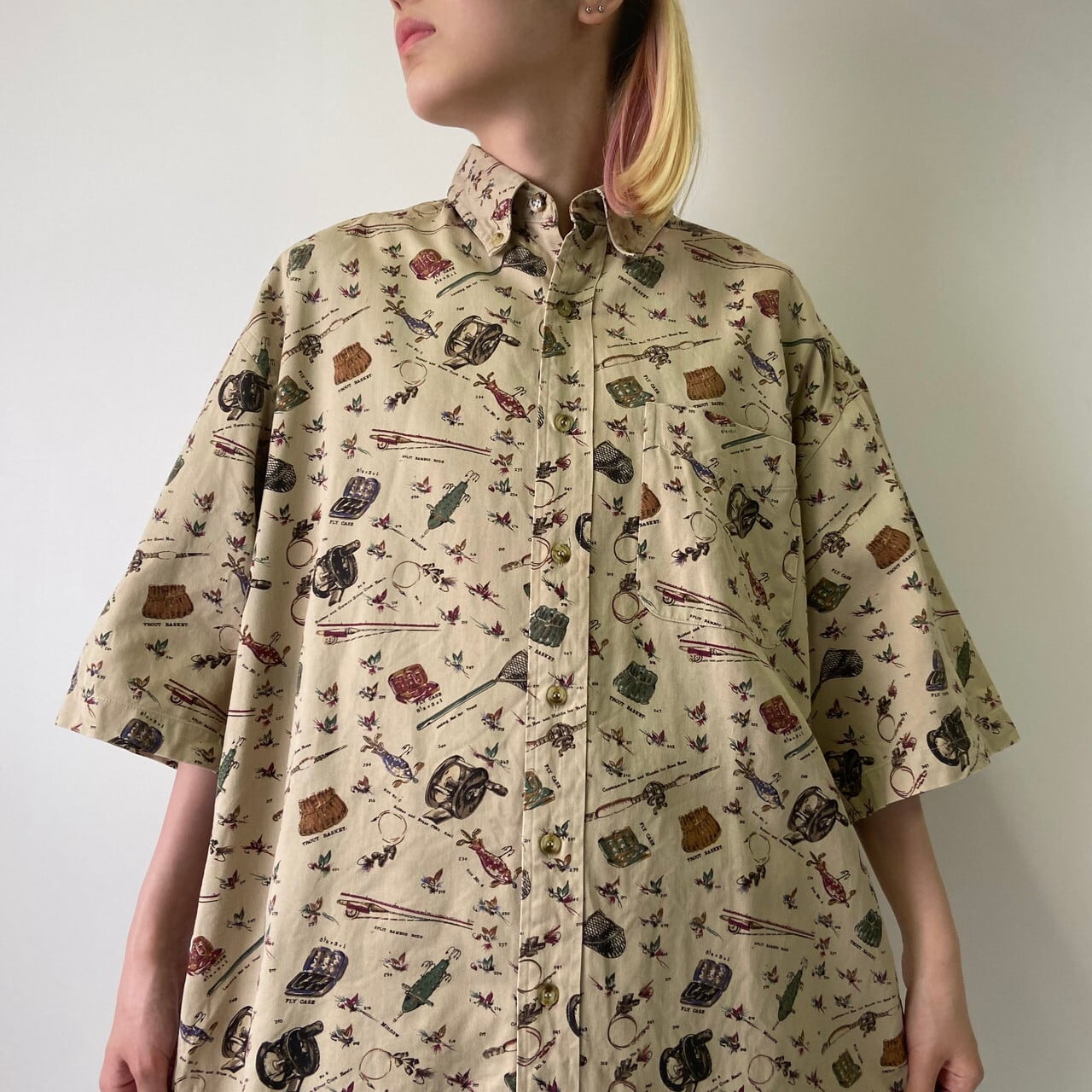 90年代 Ralph Lauren ラルフローレン フィッシング柄 釣り竿 ルアー 半袖 ボタンダウン 総柄シャツ メンズxl相当 古着 90s ビンテージ ヴィンテージ ライトブラウン ベージュ 半袖シャツ Cave 古着屋 公式 古着通販サイト 90年代 Ralph Lauren ラルフローレン フィッシング柄 釣り竿 ルアー 半袖 ボタンダウン 総柄シャツ メンズxl相当 古着 90s ビンテージ ヴィンテージ ライトブラウン ベージュ 半袖シャツ Cave 古着屋 公式 古着通販サイト