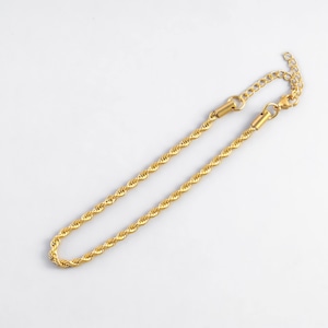 316L rope chain anklet  #a12