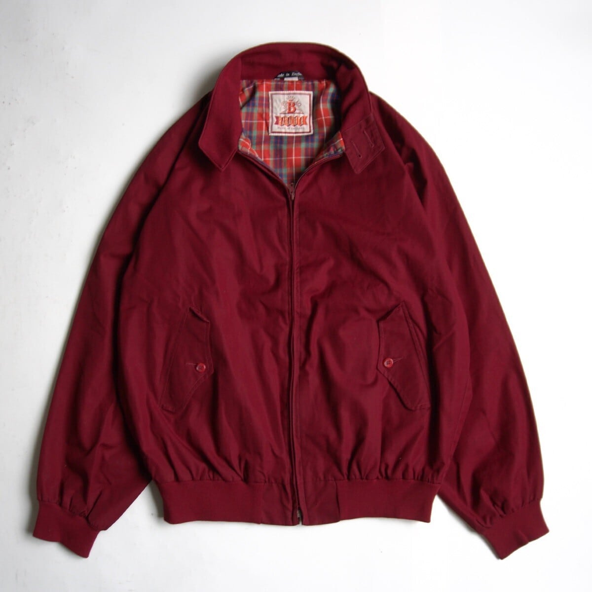 BARACUTA バラクータ G9 ハリントンジャケット ボルドー OPTI 90s/美品】 BARACUTA 【OPTIジップ G9 スウィングトップ ハリントン