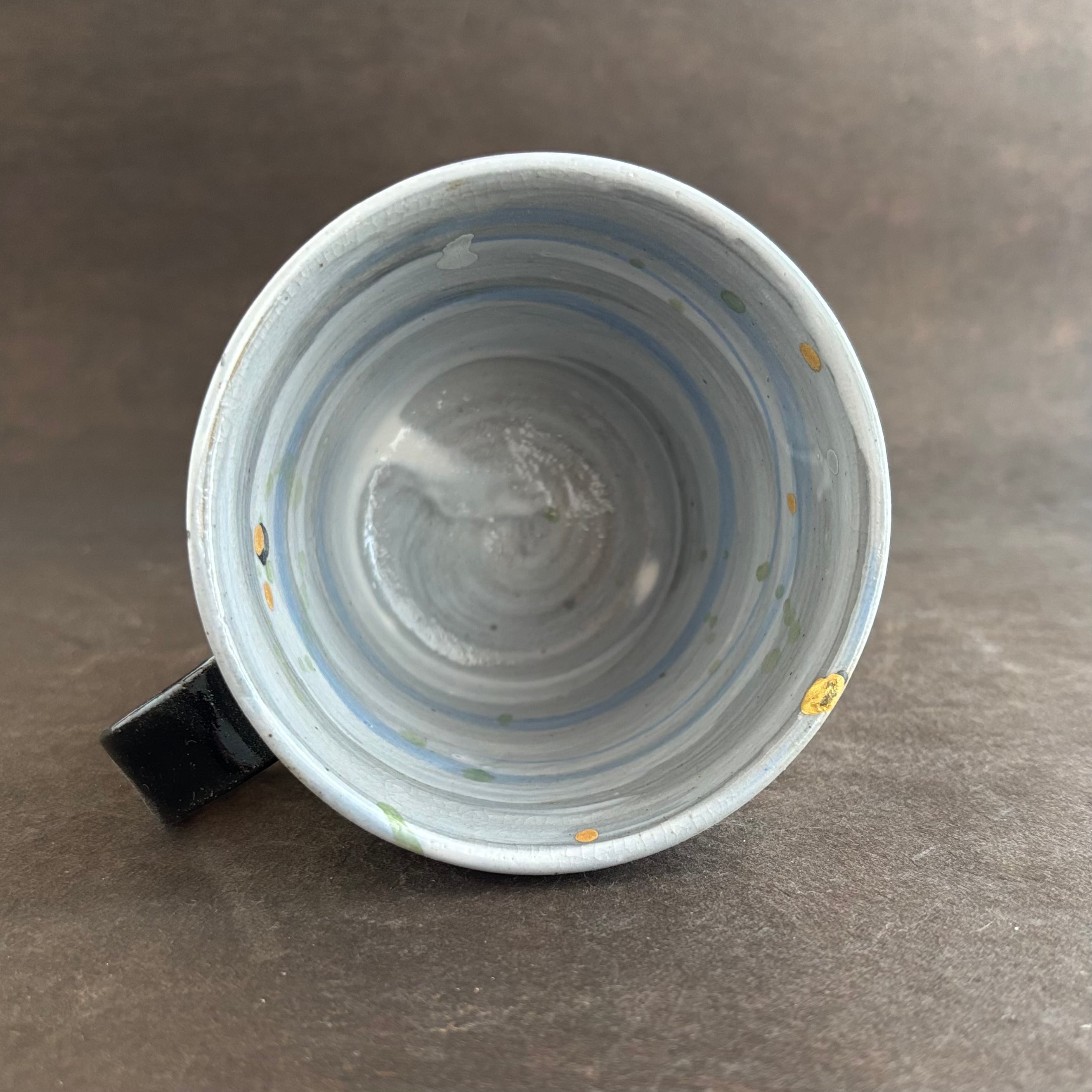 金彩空色の刷毛目　ミニマグカップ