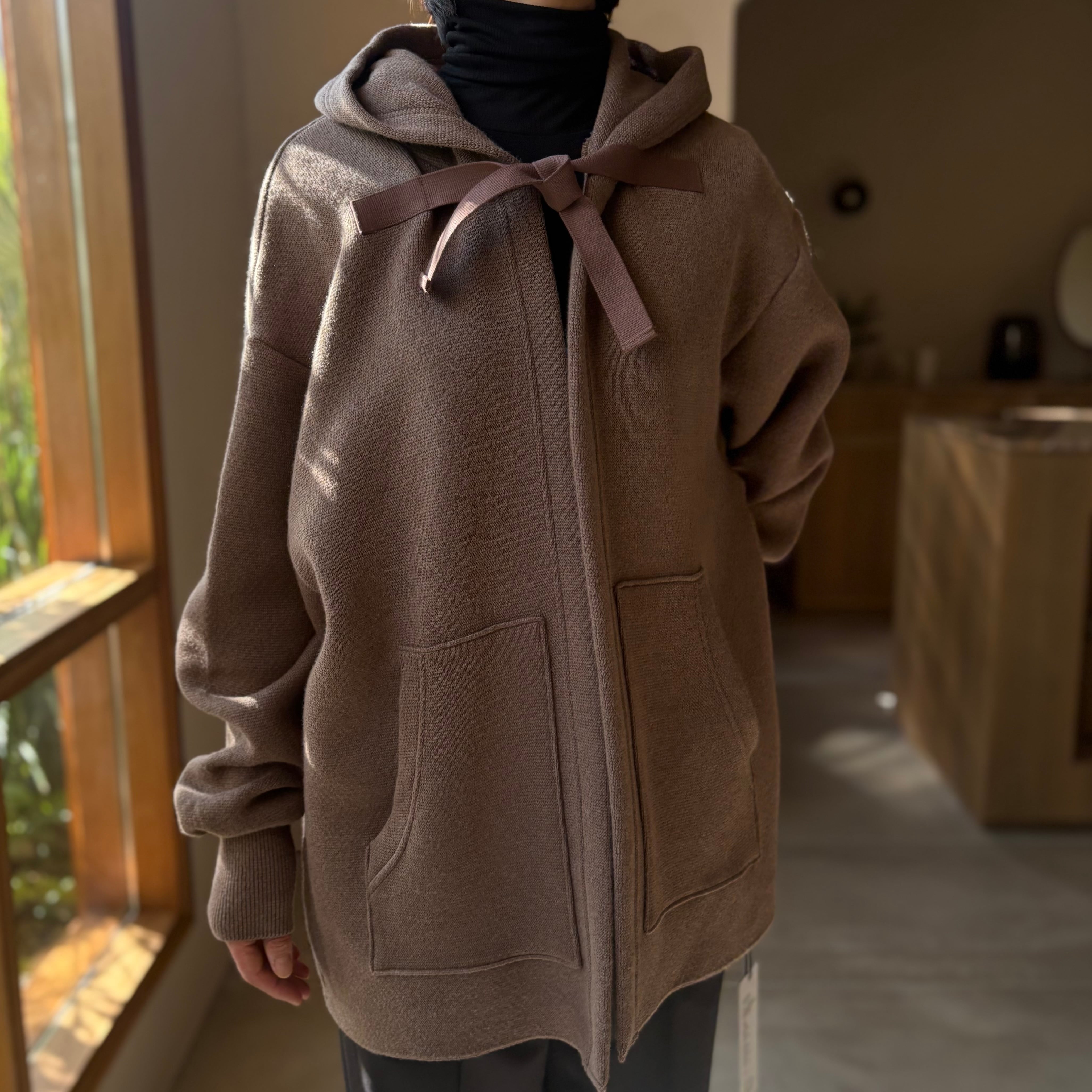 【新品】POSTELEGANT コットンカシミヤニットフーディ POSTELEGANT | Cotton Cashmere Knit Hoodie | HJ GALLERY