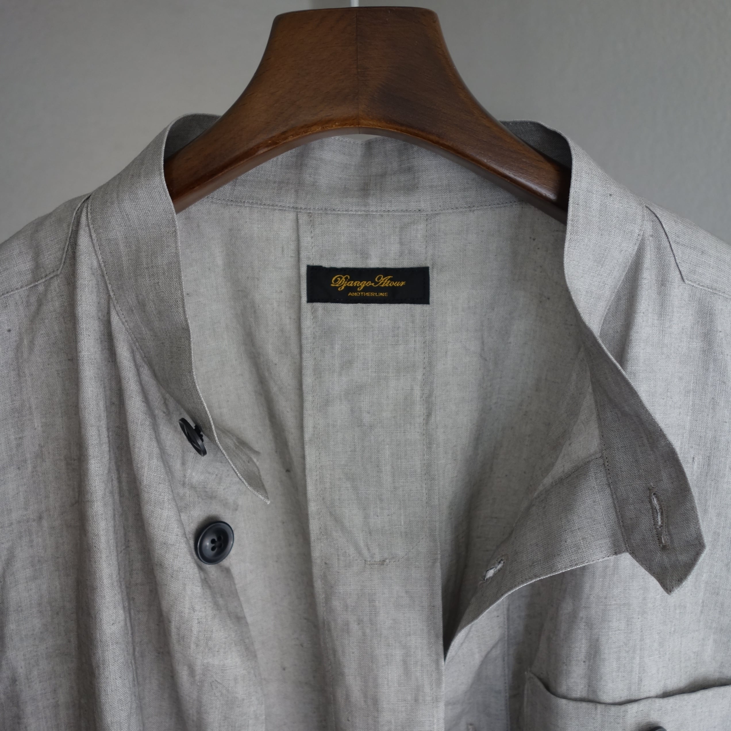 classic french bourgeron jacket / lightgrey | ATELIER GARDENIA