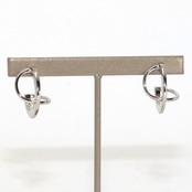 大人かっこよく！シルバー ジオメトリック デザイン ピアス  simple silver series mm1058