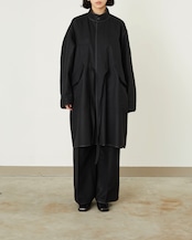 i’m here - with PIPING : M-65 Coat :Black|表裏ダブルパイピング/2WAYフード