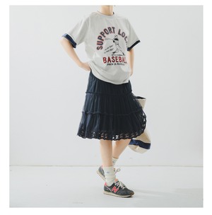 レイヤード風ベースボールTシャツ   F0050