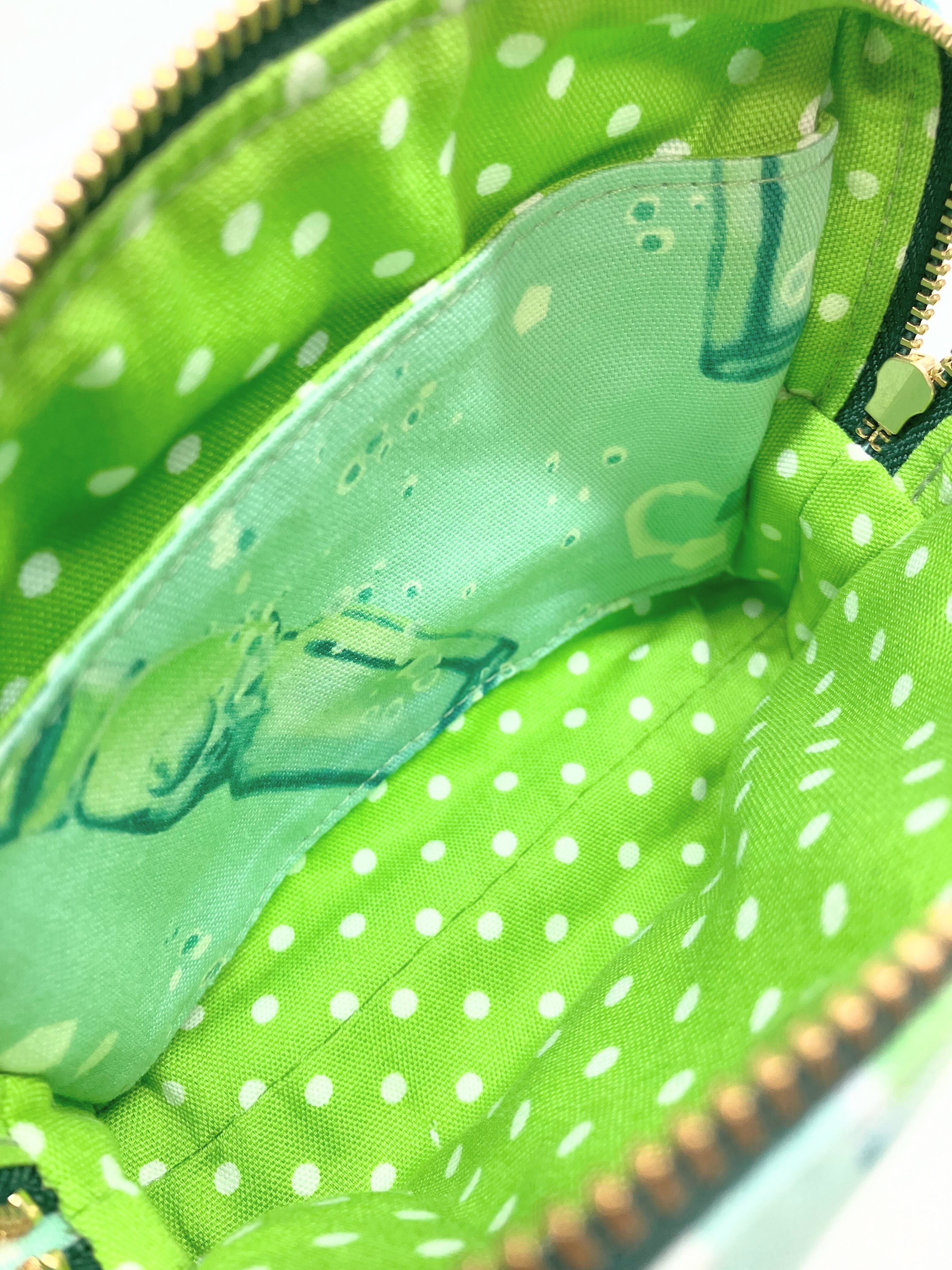 ポケットティッシュケース付き スクエアポーチ ラムネ ソーダ