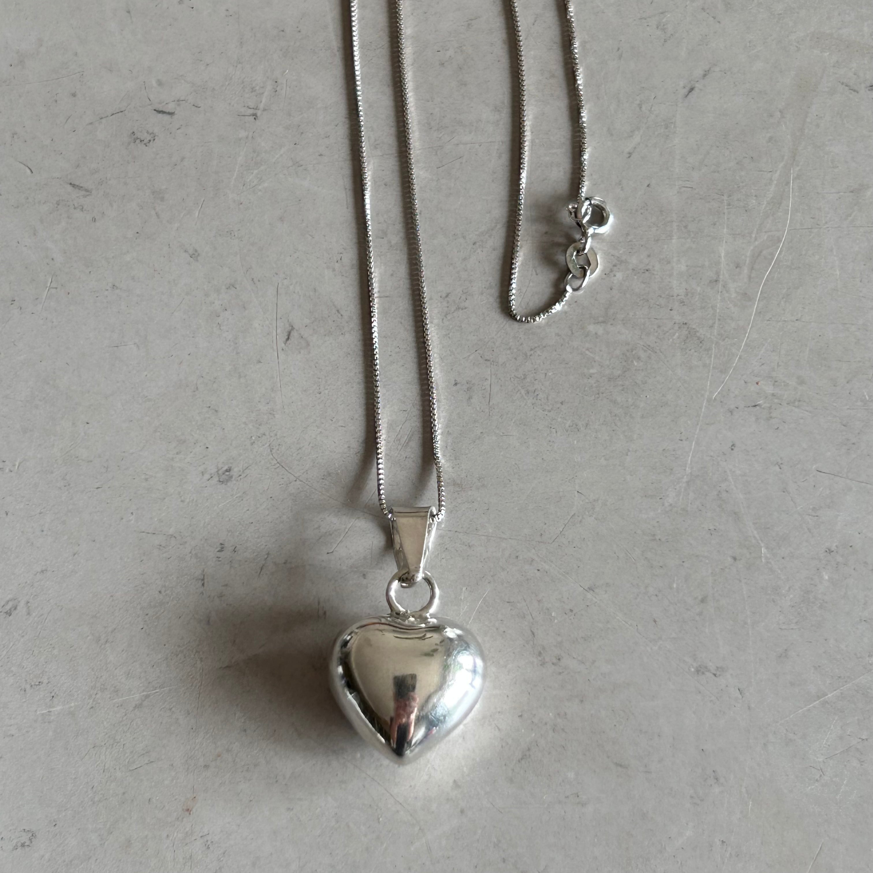 Vintage Jingle Heart Necklace | Lucy vintage silver