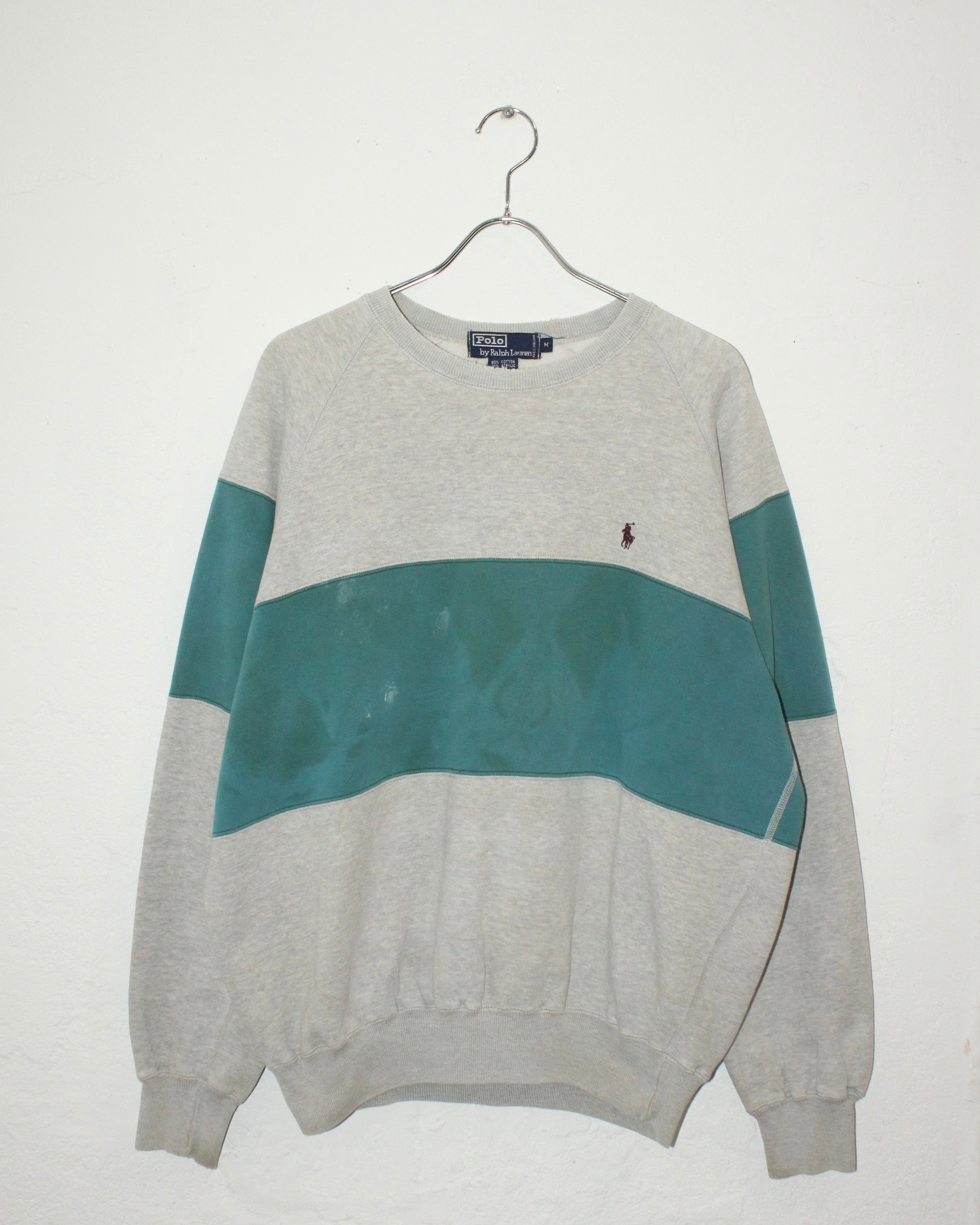90s Ralph Lauren 2tone Raglan Sleeve Sweat
