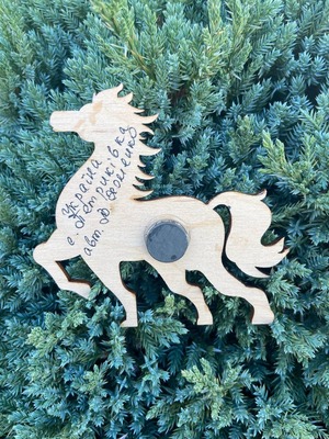 ペトリキフカ塗りのマグネット 2026/午年モデル　馬（Khomenko製作）