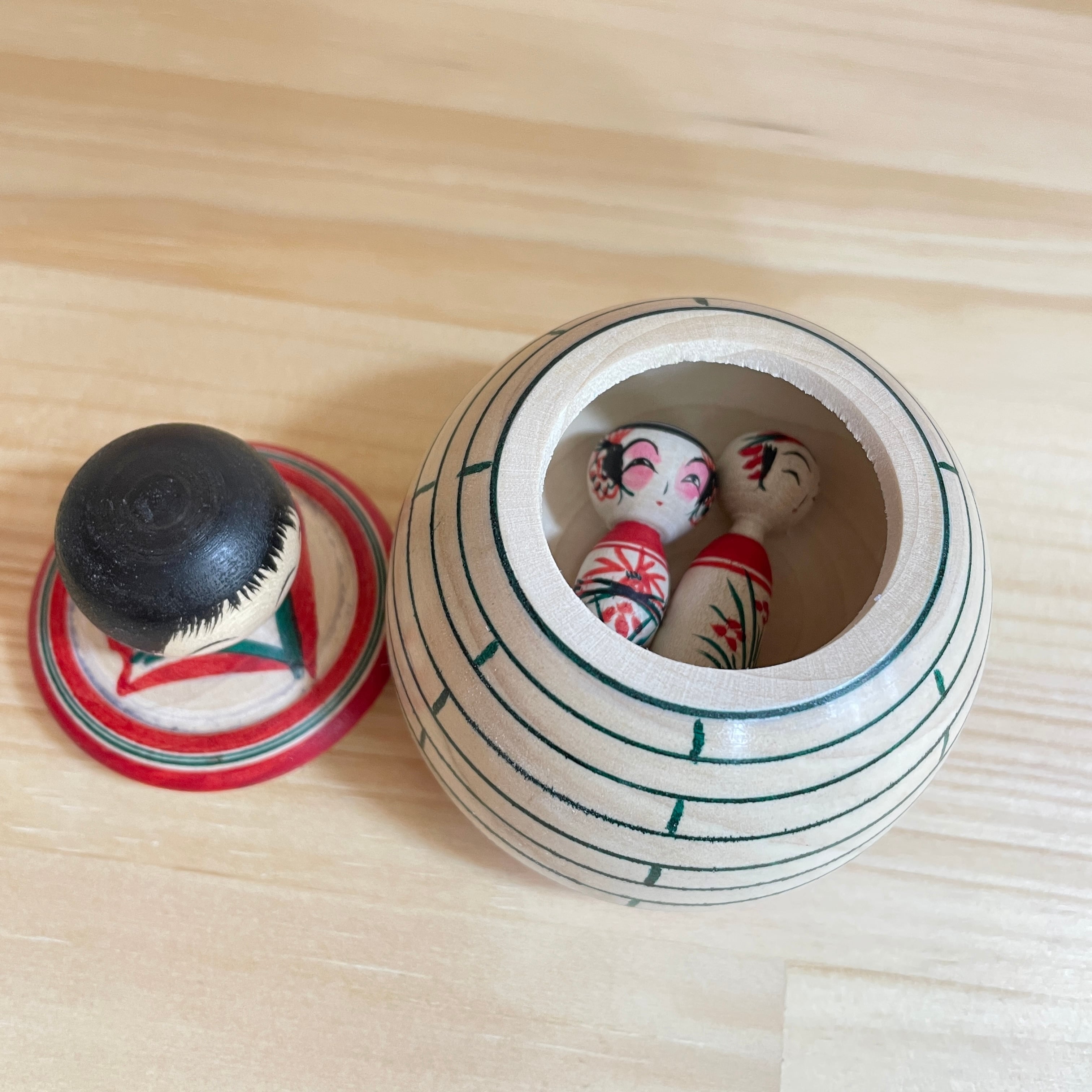 新山吉紀工人：弥治郎系】喜一型えじこ 入れ物（＋小2個）：3寸 8cm 小