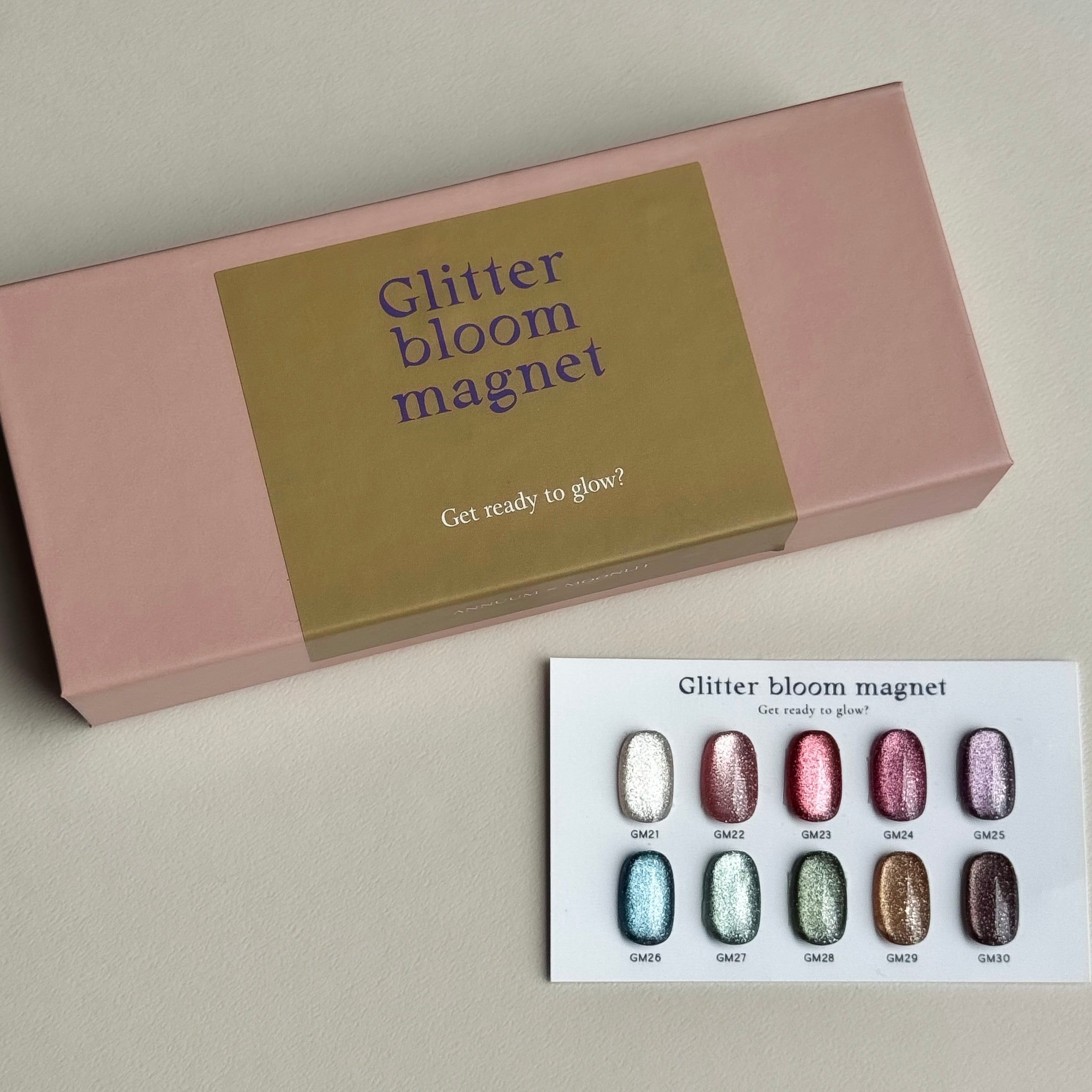 ANNUUM×MOONLIT】Glitter bloom magnet GM21-30(アートブラシ付き