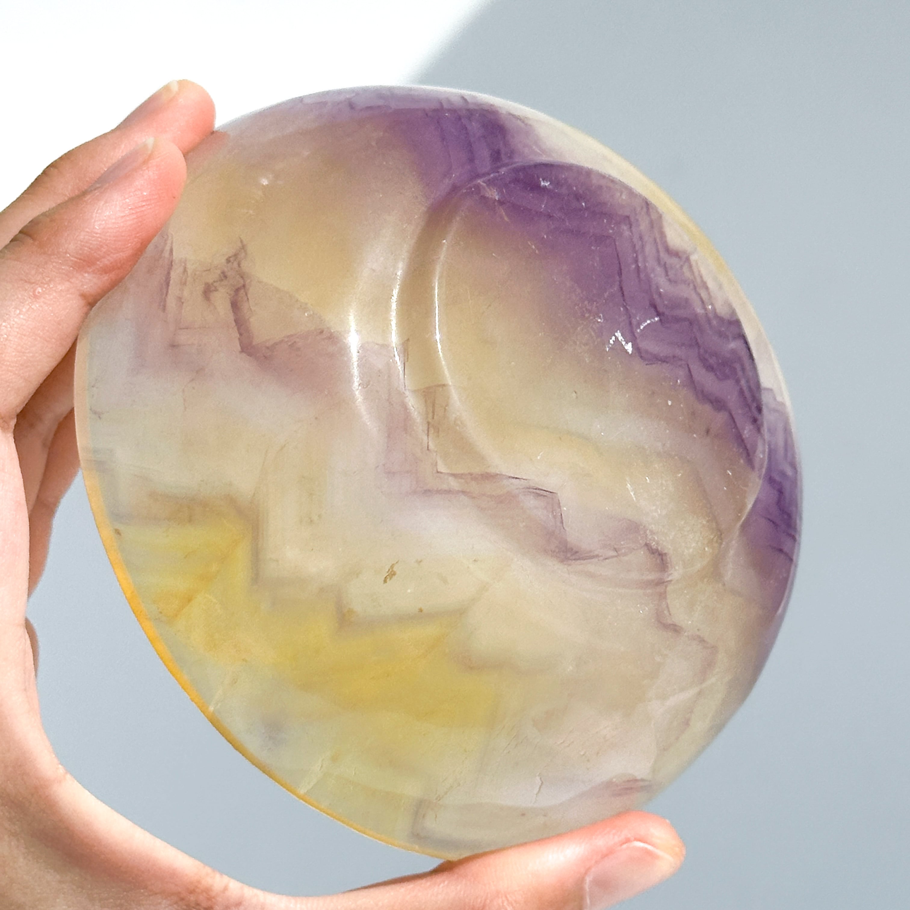 レインボーフローライトのうつわ03◇ RainbowFluorite ◇天然石・鉱物