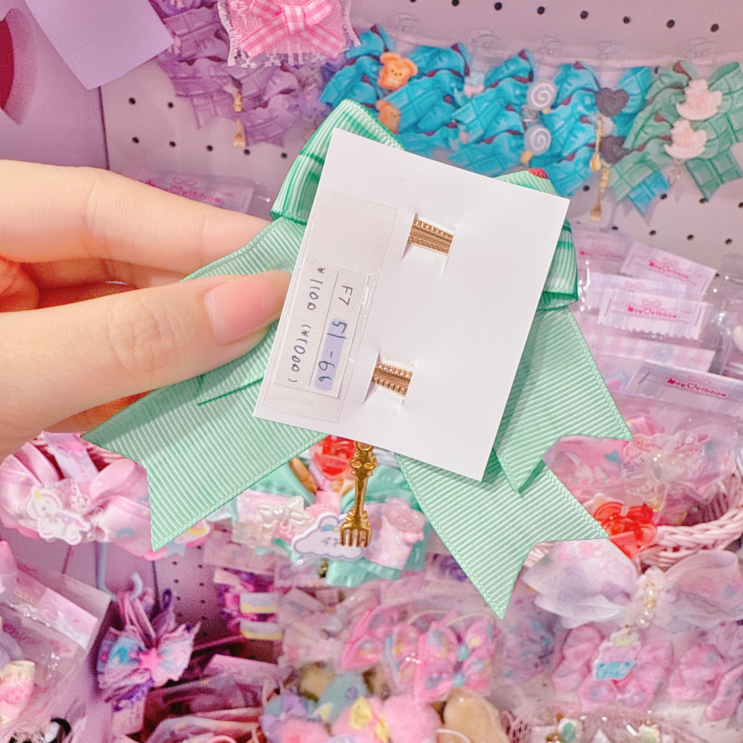 【F7】51-66ツインヘアクリップ