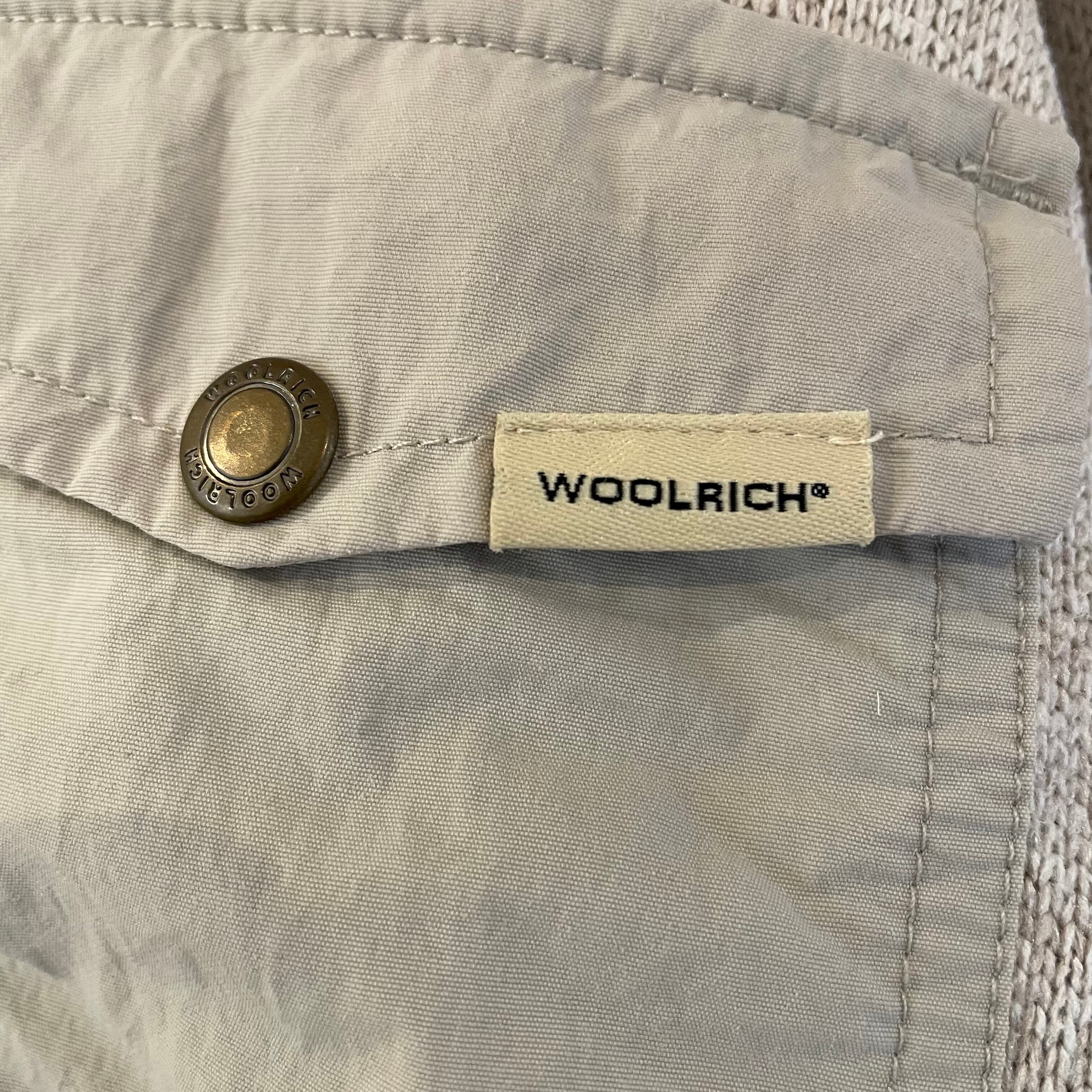 WOOLRICHヴィンテージUSA製ストリート緑ハーフボタンゆるだぼフリース