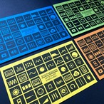 【ポストカード】シンセアイコンポストカード4枚セット Vivid Tone Set