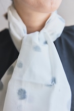 【mottainaiネッカチーフ CLOUD BLUE×綿】vol.6_enrica