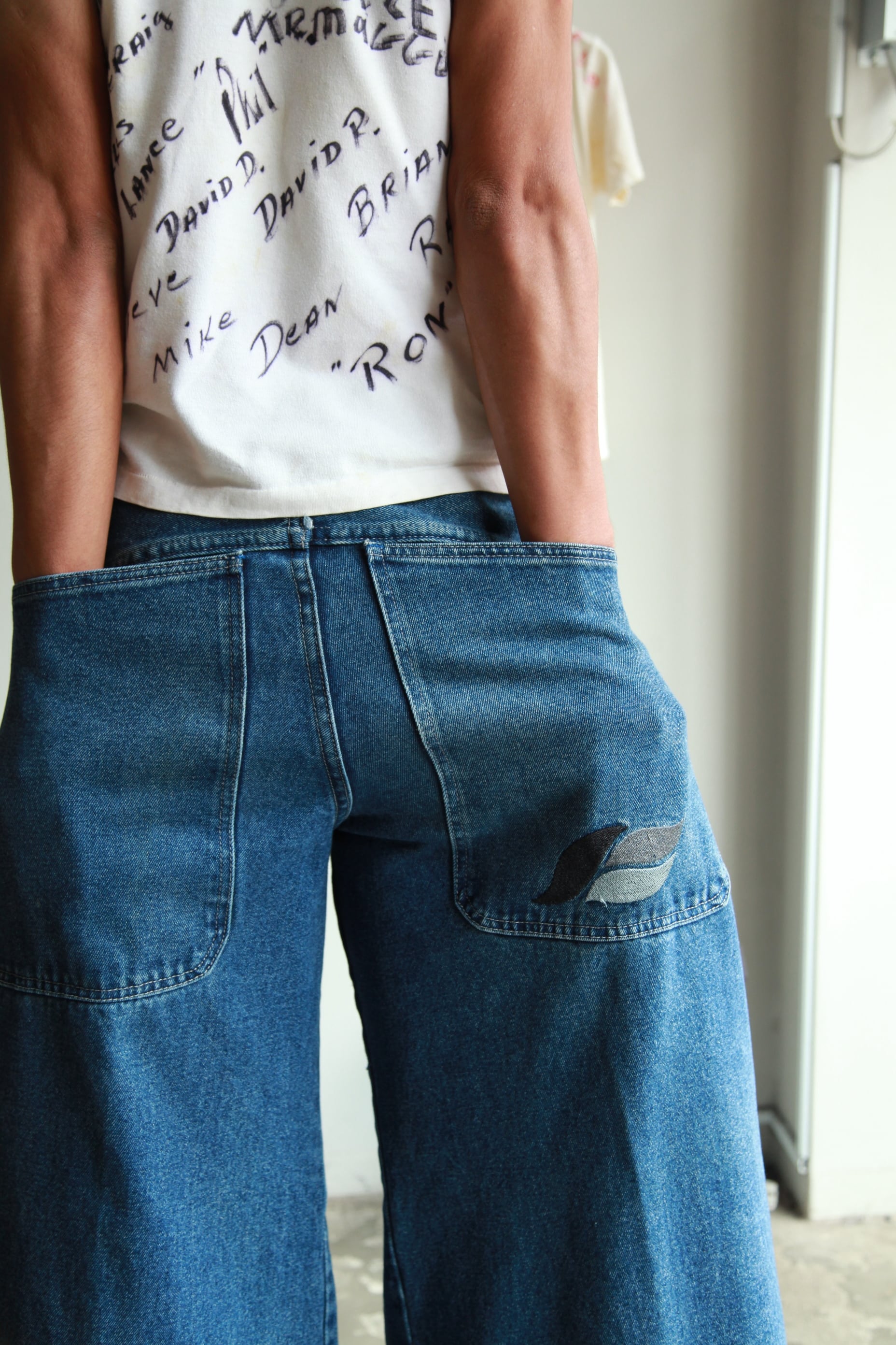 90's KIK WEAR wide denim pants | mutyazawast