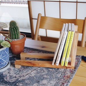 Mahogany book stand