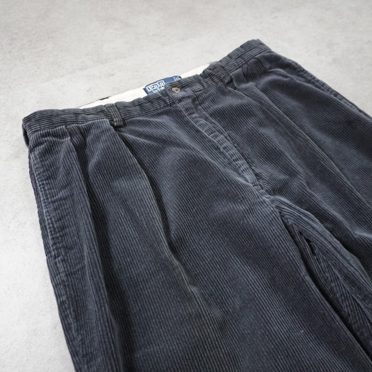 90s Polo by Ralph Lauren POLO CORDS ANDREW "black" W36L30 古着 - 4