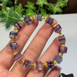 グラデーションフローライト・キューブ ブレスレット