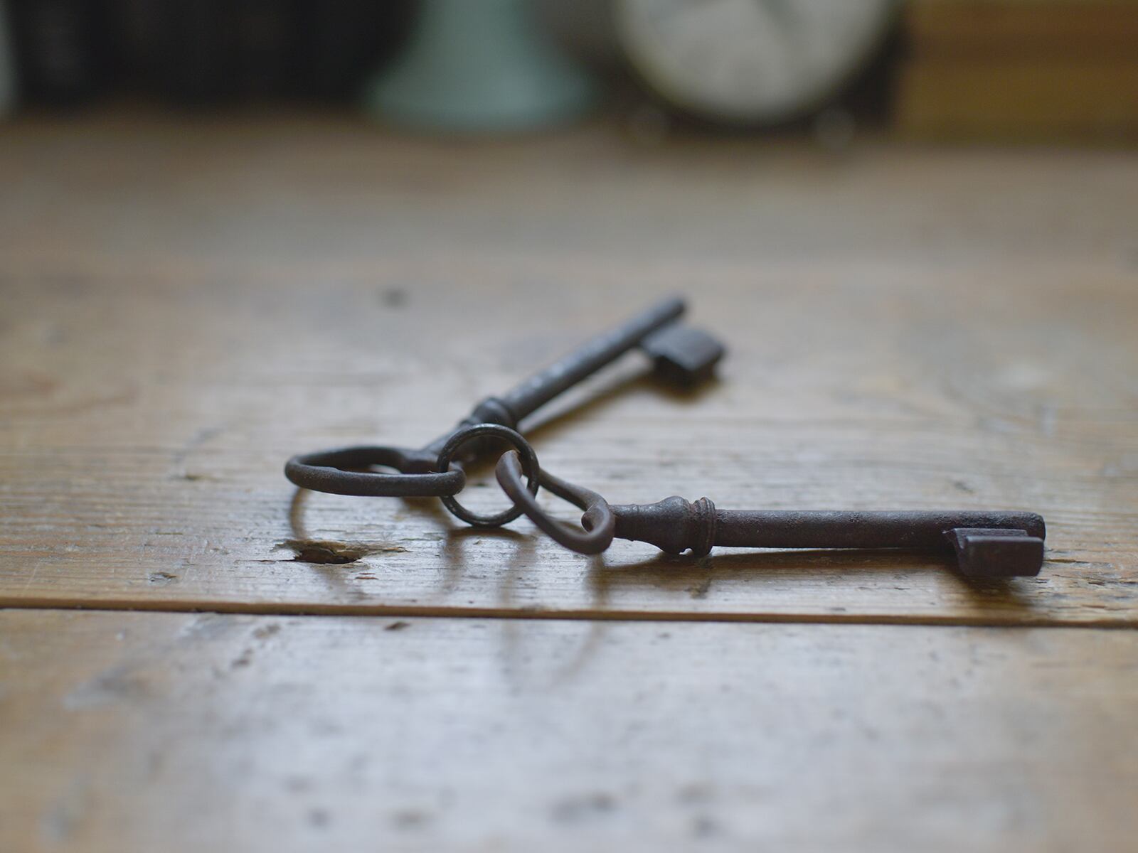 2つセットのフランスの古い鍵(B)フレンチアンティーク