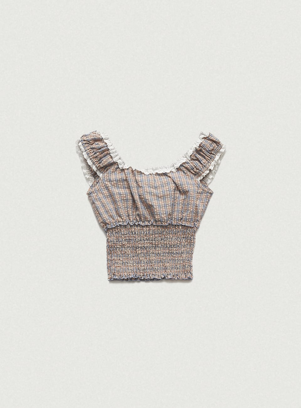 The Barnnet] Beige Petunia Smocked Blouse 正規品 韓国ブランド 韓国