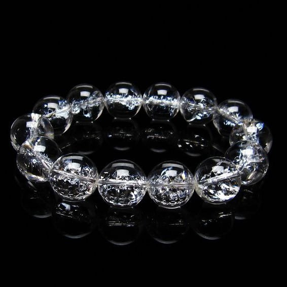 アイリスクォーツ 水晶 ブレスレット 16mm 一点物 おまかせ便 111-20229