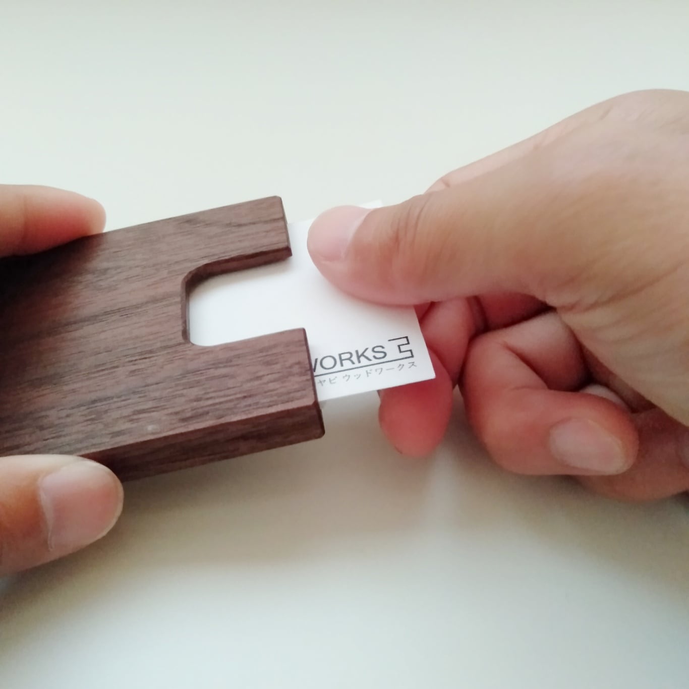 名刺入れ・カードケース（ウォールナット・オープンタイプ） | MIYABI