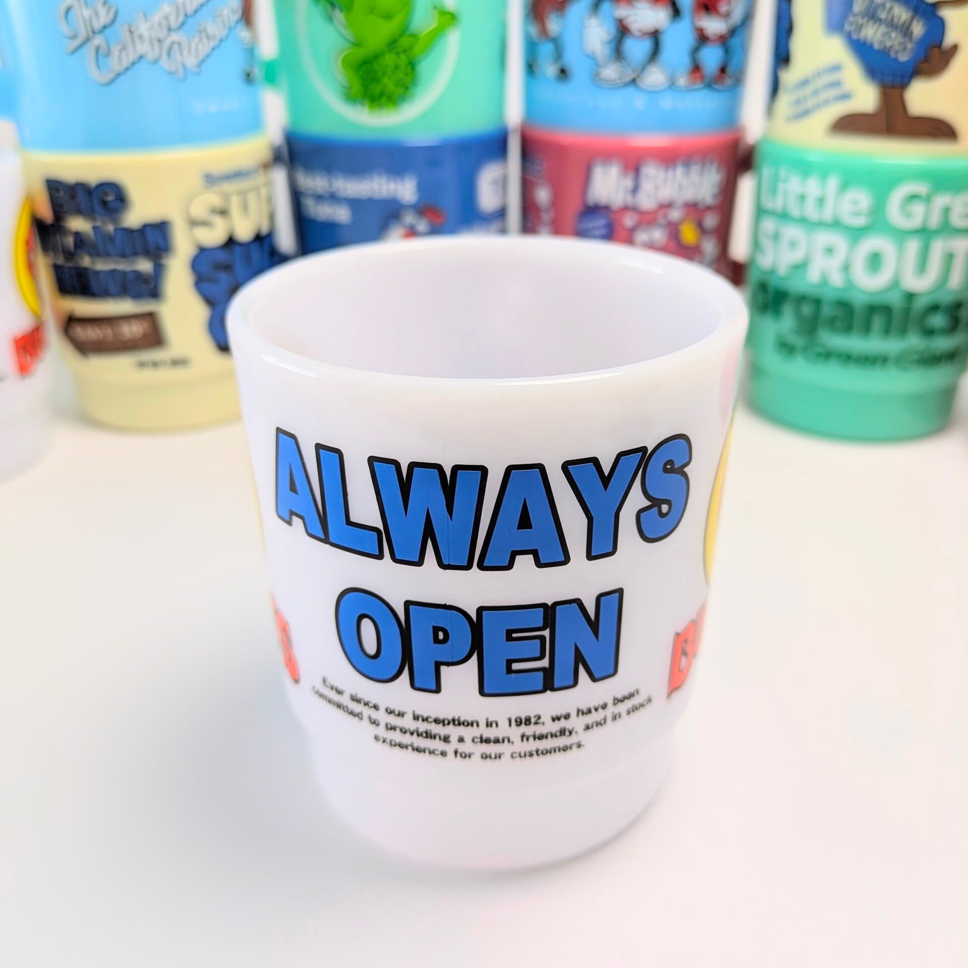 【 STACKING MUG / スタッキングマグ 】Buc-ee's（バッキーズ）/ バッキー /  ビーバー / プラカップ / MUG / ミルキーマグ / 積み重ねられるマグ〚アメリカン雑貨 アメトイ〛