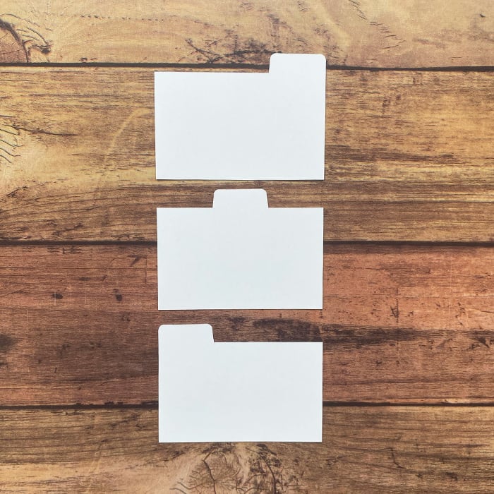 Kenohi Box mini（名刺・カード）に使える！ インデックス（6枚入り