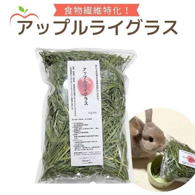 うさぎ牧草　アップルライグラス　100g　国産　無農薬ウサギおやつ