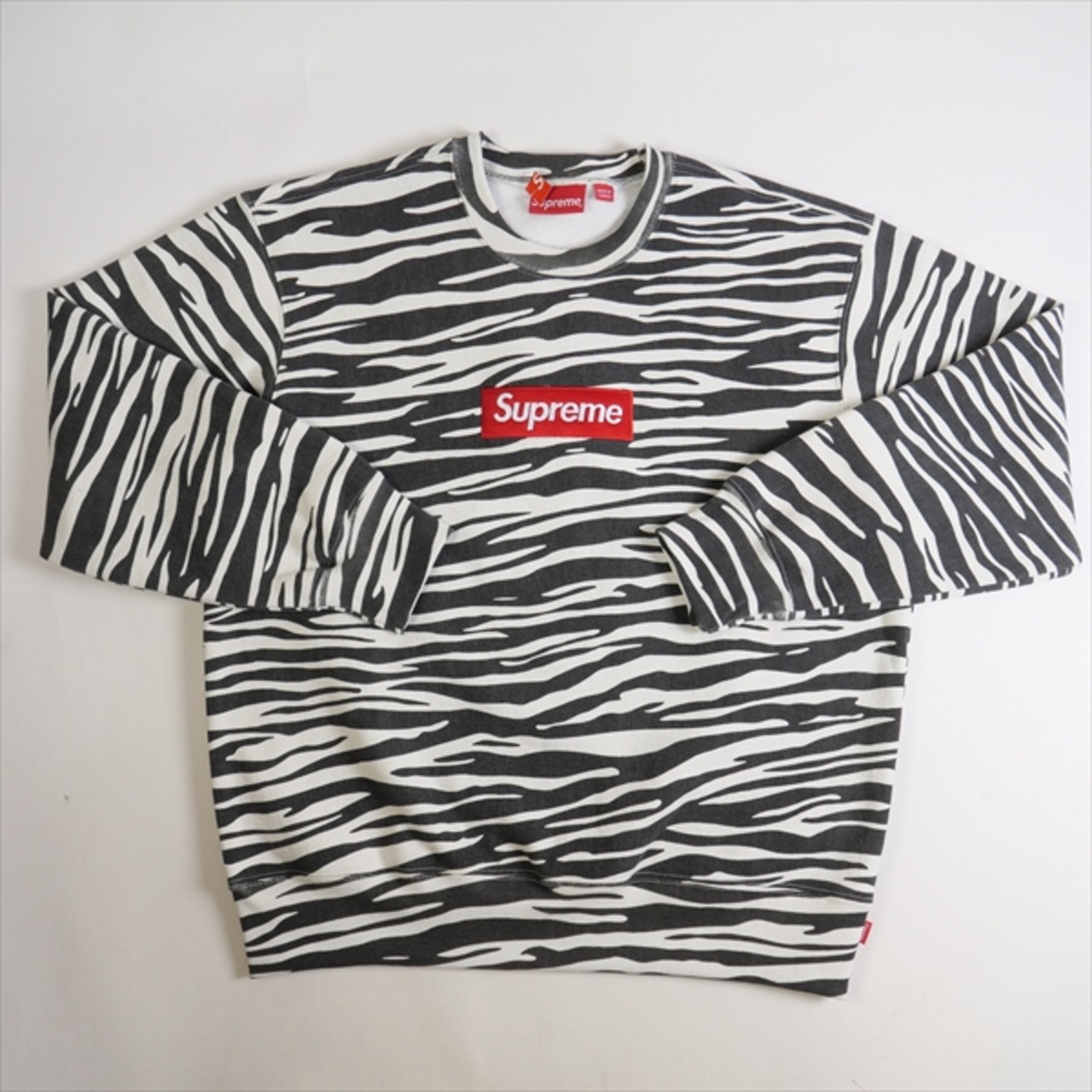 Size【L】 SUPREME シュプリーム 22AW Box Logo Crewneck Zebra クルー  