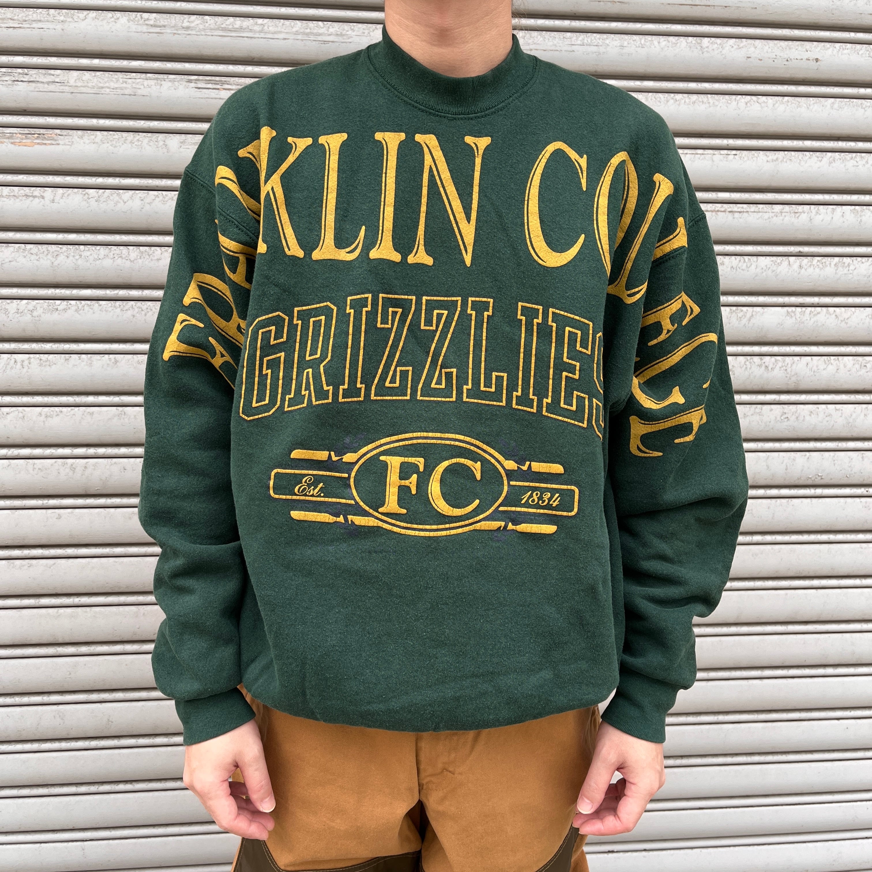 カレッジロゴスウェット　カーキ カレッジロゴスウェット【新色追加】 – mero boutique 2018