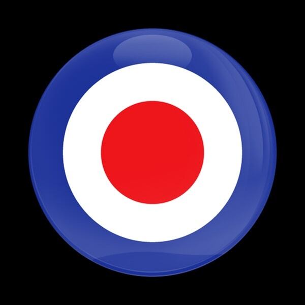 ゴーバッジ(ドーム)（CD0058 - British Royal Air Force Roundel） - 画像1