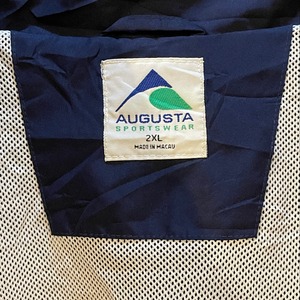 【AUGAUSTA】ブルゾン ジャンパー 刺繍ロゴ ビッグシルエット ゆるダボ  XXL  アメリカ古着