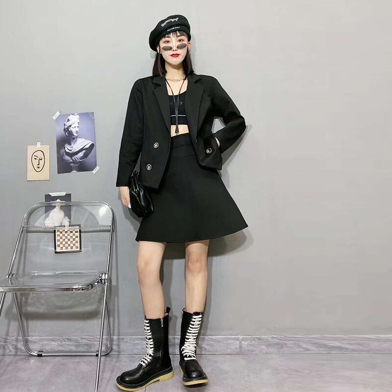 オータムウィンタージャケット スカート 大きめサイズ 秋物 冬物 ミックスインファッション35825972241