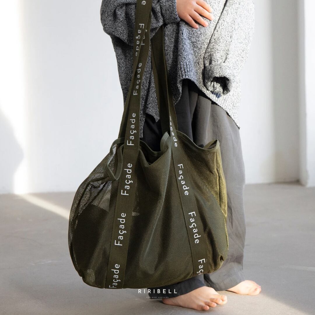 【façade】Tote Bag / Moss green