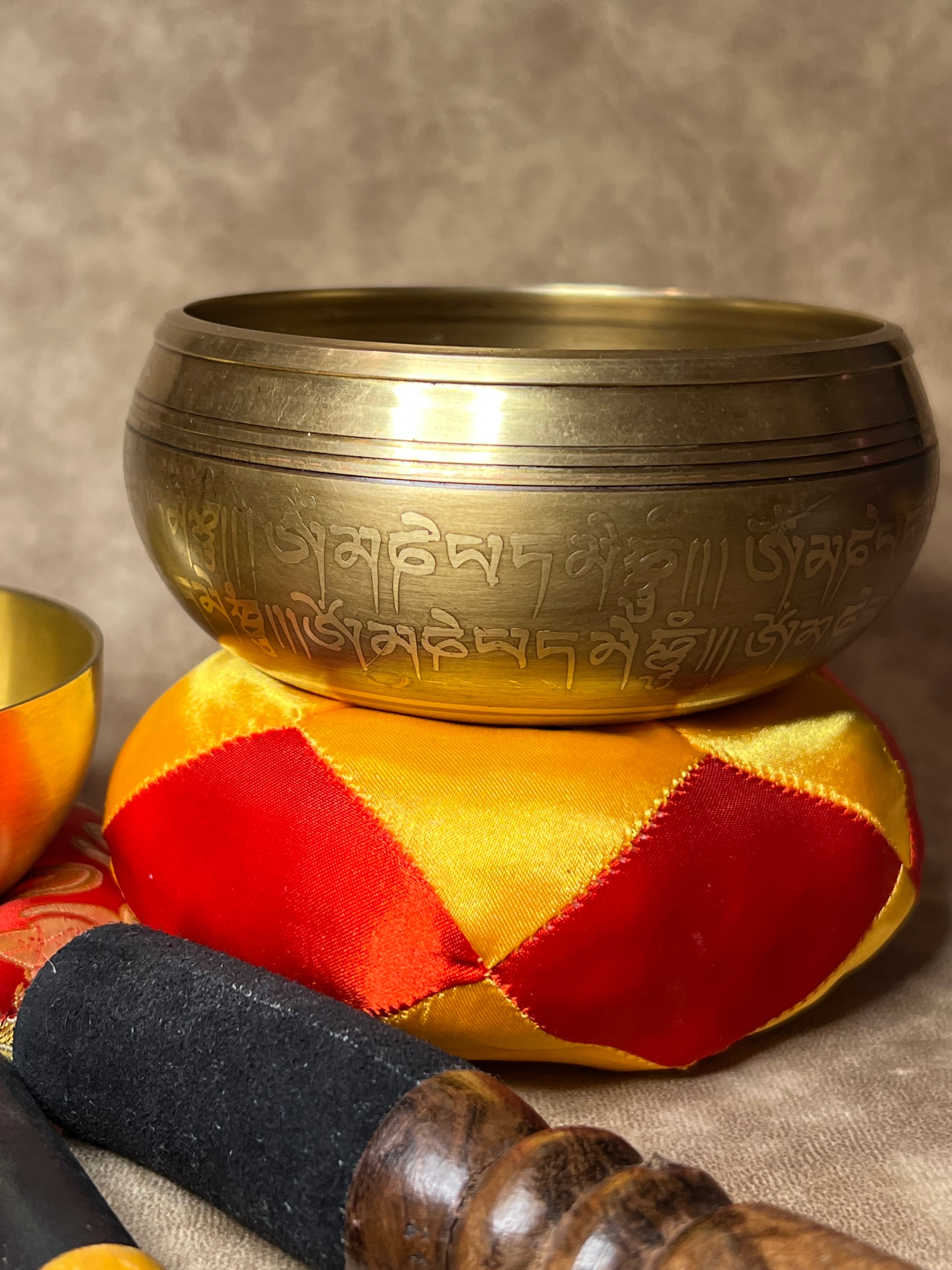 在庫追加【家の周波数をあらたなステージへ移行するツール】シンギングボールセット 大 ネパール産