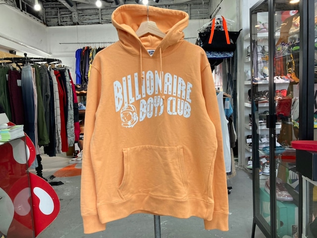 均一PRICE‼ BILLIONAIRE BOYS CLUB BBC ICON LOGO PRINT HOODIE ORANGE LARGE 45134