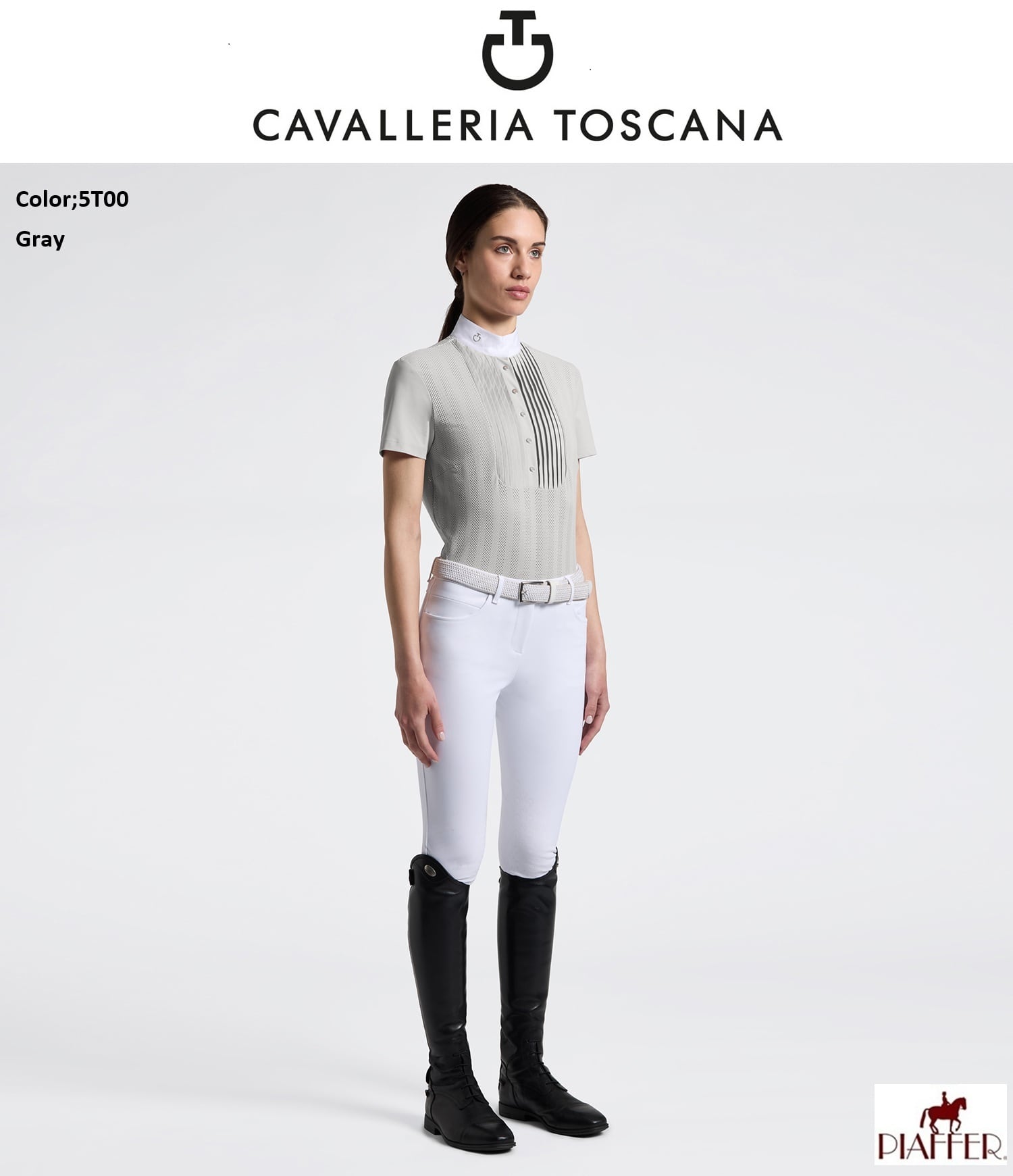 CavalleriaToscanaレディスSSシャツ CAD294PA100 | 乗馬用品