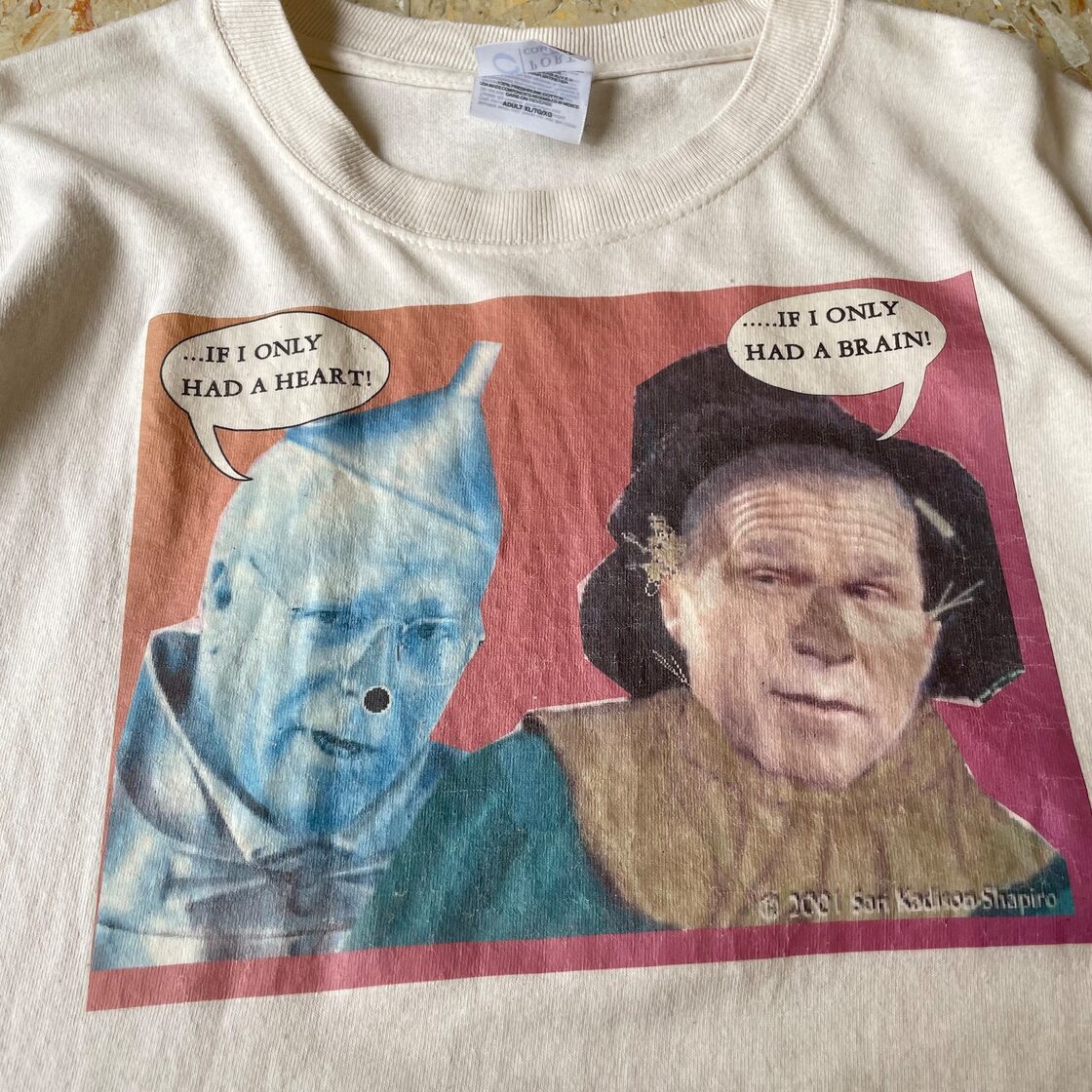 00s 【ブッシュ大統領】 オズの魔法使い パロディ Tシャツ size.XL