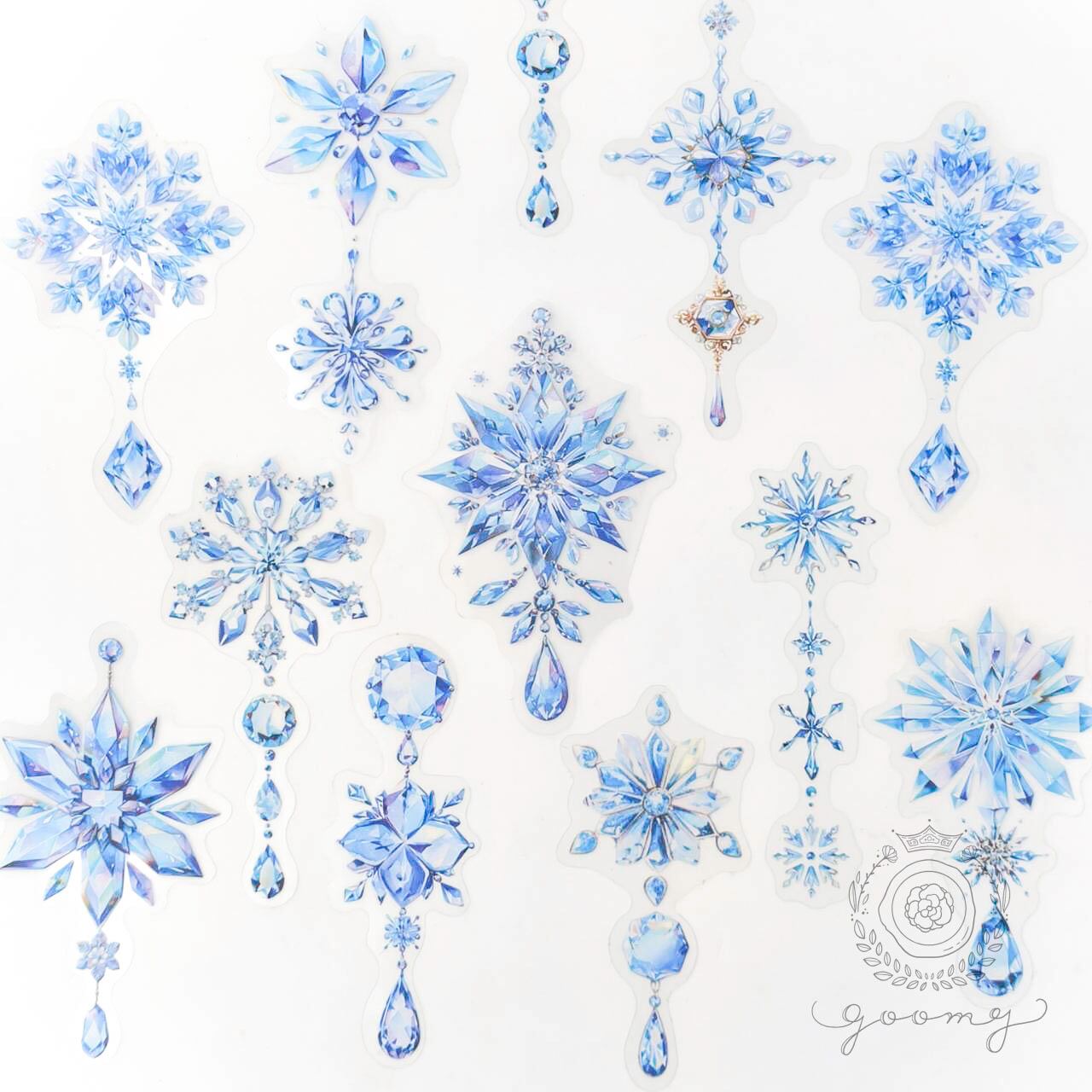 雪花フレークシール 2 <S846>