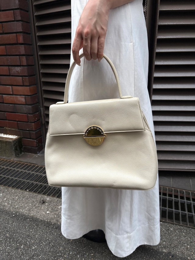 GIVENCHY / Circle Logo Plate Hand Bag (O)