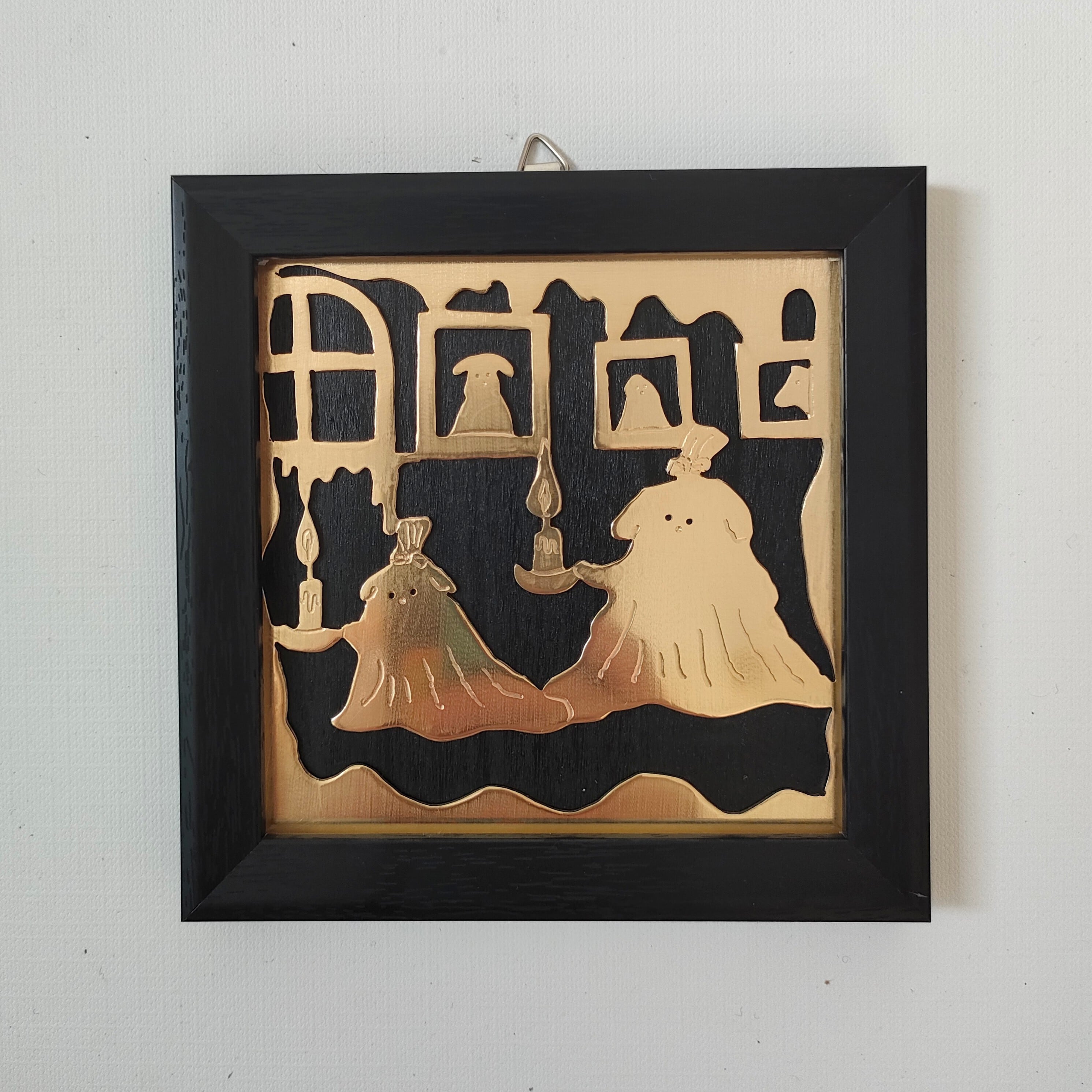 おばけ〜ぬ | お絵かき彫金 Sumi