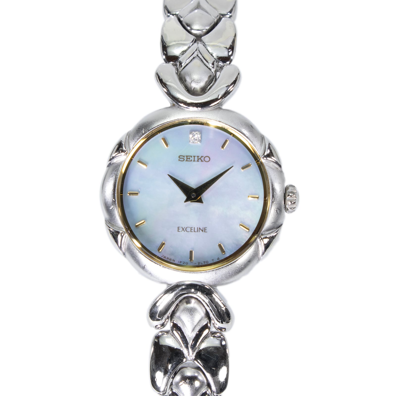送料無料 セイコー 腕時計 レディース エクセリーヌ 1F20-1C40 水色