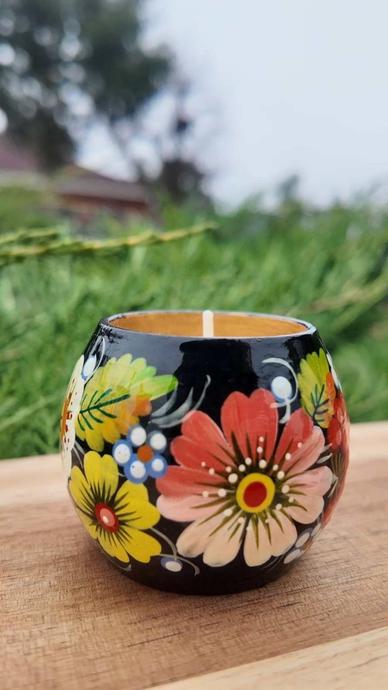 ペトリキフカ・キャンドルホルダー（Khomenko作） - 1