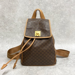 ※Reserved items※　CELINE セリーヌ マカダム柄 リュック ブラウン 6295-202203