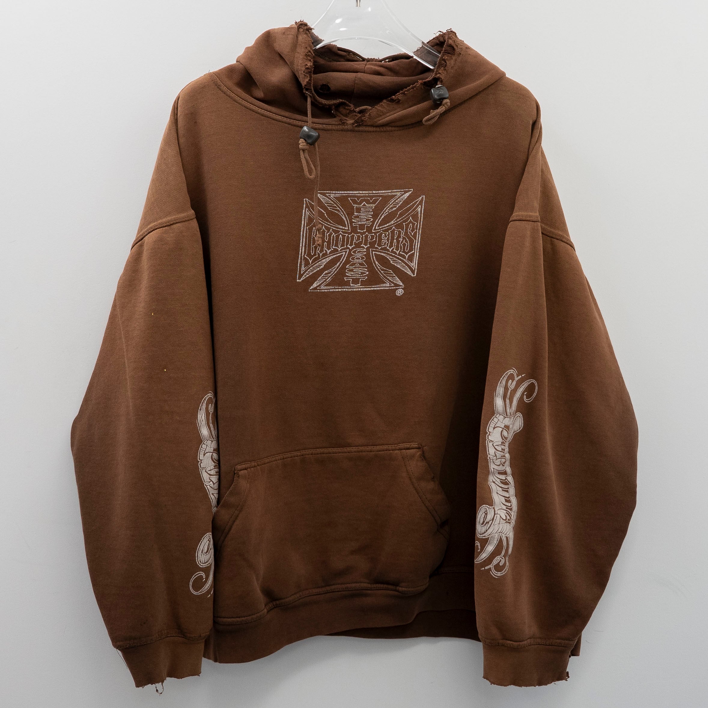 West Coast Choppers ” Porvida Hoodie Brown " Original Tag FIts XL 【A7-47】