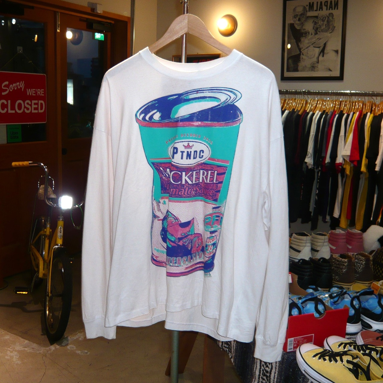 MU-I tomato source LS Tシャツ ハンドメイド