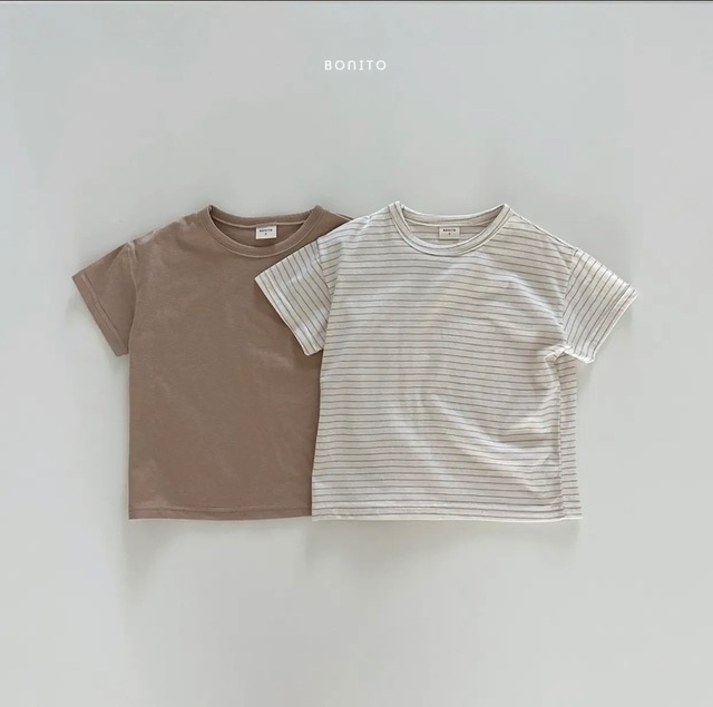 «即納»1+1border shirt set